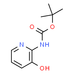 ChemSpider 2D Image | tert-Butyl (3-hydroxypyridin-2-yl)carbamate | C10H14N2O3
