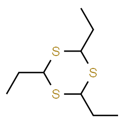ChemSpider 2D Image | 2,4,6-Triethyl-1,3,5-trithiane | C9H18S3