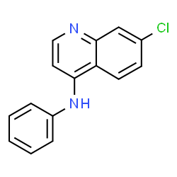 ChemSpider 2D Image | 7-Chloro-N-phenyl-4-quinolinamine | C15H11ClN2