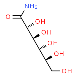 ChemSpider 2D Image | (2R,3S,4S,5R)-2,3,4,5,6-Pentahydroxyhexanamide | C6H13NO6