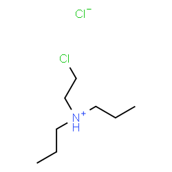 ChemSpider 2D Image | N-(2-Chloroethyl)-N-propyl-1-propanaminium chloride | C8H19Cl2N