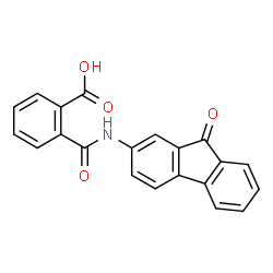 ChemSpider 2D Image | 2-[(9-Oxo-9H-fluoren-2-yl)carbamoyl]benzoic acid | C21H13NO4