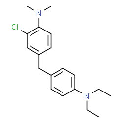 ChemSpider 2D Image | 2-Chloro-4-[4-(diethylamino)benzyl]-N,N-dimethylaniline | C19H25ClN2
