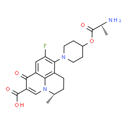 ChemSpider 2D Image | alalevonadifloxacin | C22H26FN3O5