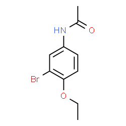 ChemSpider 2D Image | N-(3-Bromo-4-ethoxyphenyl)acetamide | C10H12BrNO2