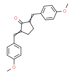 ChemSpider 2D Image | 2,5-Bis(4-methoxybenzylidene)cyclopentanone | C21H20O3