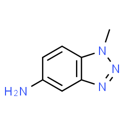 ChemSpider 2D Image | 1-Methyl-1H-benzotriazol-5-amine | C7H8N4