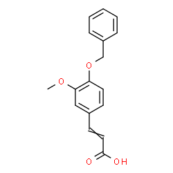 ChemSpider 2D Image | 3-[4-(Benzyloxy)-3-methoxyphenyl]acrylic acid | C17H16O4