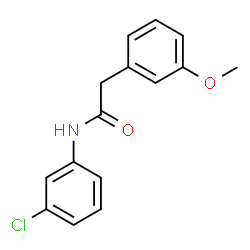 ChemSpider 2D Image | N-(3-Chlorophenyl)-2-(3-methoxyphenyl)acetamide | C15H14ClNO2