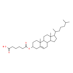 ChemSpider 2D Image | 6-(Cholest-5-en-3-yloxy)-6-oxohexanoic acid | C33H54O4