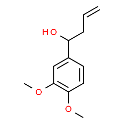 ChemSpider 2D Image | 1-(3,4-Dimethoxyphenyl)-3-buten-1-ol | C12H16O3