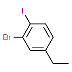 ChemSpider 2D Image | 2-Bromo-4-ethyl-1-iodobenzene | C8H8BrI