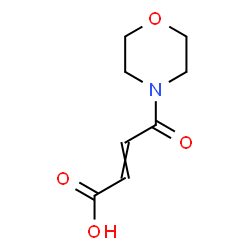 ChemSpider 2D Image | 4-(4-Morpholinyl)-4-oxo-2-butenoic acid | C8H11NO4