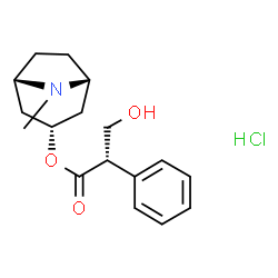 ChemSpider 2D Image | Hyoscyamine Hydrochloride | C17H24ClNO3