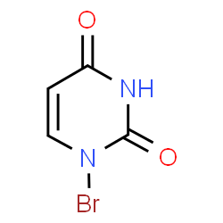 ChemSpider 2D Image | bromouracil | C4H3BrN2O2