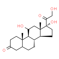 ChemSpider 2D Image | 11,17,21-Trihydroxypregnane-3,20-dione | C21H32O5