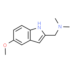 ChemSpider 2D Image | 1-(5-Methoxy-1H-indol-2-yl)-N,N-dimethylmethanamine | C12H16N2O