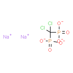 ChemSpider 2D Image | Disodium (dichloromethylene)diphosphonate | CCl2Na2O6P2