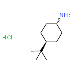 ChemSpider 2D Image | Cyclohexanamine, 4- (1,1-dimethylethyl)-, hydrochloride, trans- | C10H22ClN
