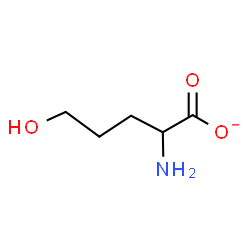 ChemSpider 2D Image | 5-OH-2-NH2-Valerate | C5H10NO3