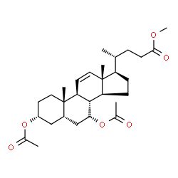 ChemSpider 2D Image | Methyl (3alpha,5beta,7alpha,8xi)-3,7-diacetoxychol-11-en-24-oate | C29H44O6