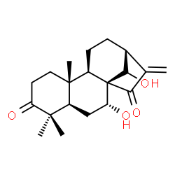 ChemSpider 2D Image | (7alpha,14S)-7,14-Dihydroxykaur-16-ene-3,15-dione | C20H28O4