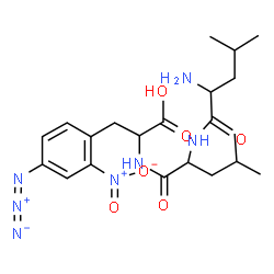 ChemSpider 2D Image | Leucylleucyl-4-azido-2-nitrophenylalanine | C21H31N7O6