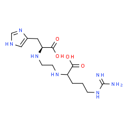 ChemSpider 2D Image | N-{2-[(4-Carbamimidamido-1-carboxybutyl)amino]ethyl}-L-histidine | C14H25N7O4