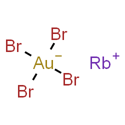 ChemSpider 2D Image | Rubidium tetrabromoaurate(1-) | AuBr4Rb