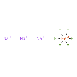 ChemSpider 2D Image | Sodium hexafluoroferrate | F6FeNa3