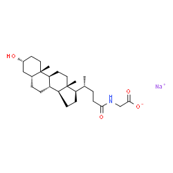 ChemSpider 2D Image | GLYCOLITHOCHOLIC ACID, SODIUM SALT | C26H42NNaO4