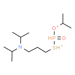 ChemSpider 2D Image | O-Isopropyl-S-(2-diisopropylaminoethyl)methylthiophosphonate | C12H28NO2PS