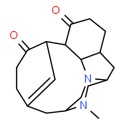 ChemSpider 2D Image | 15-Methyl-1,15-diazapentacyclo[12.3.1.1~3,17~.1~8,12~.0~2,7~]icos-12(20)-ene-6,9-dione | C19H26N2O2
