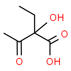 ChemSpider 2D Image | 2-Ethyl-2-hydroxy-3-oxobutanoic acid | C6H10O4