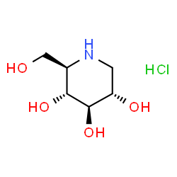 ChemSpider 2D Image | Duvoglustat hydrochloride | C6H14ClNO4