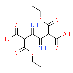 ChemSpider 2D Image | 2,5-Bis(ethoxycarbonyl)-3,4-diiminohexanedioic acid | C12H16N2O8