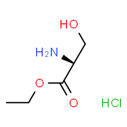 ChemSpider 2D Image | L-Serine Ethyl Ester Hydrochloride | C5H12ClNO3