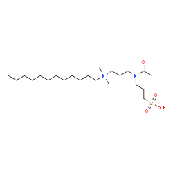 ChemSpider 2D Image | N-{3-[Acetyl(3-sulfopropyl)amino]propyl}-N,N-dimethyl-1-dodecanaminium | C22H47N2O4S