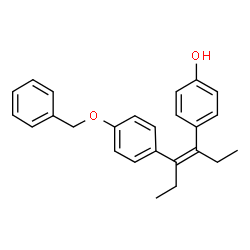 ChemSpider 2D Image | 4-{(3Z)-4-[4-(Benzyloxy)phenyl]-3-hexen-3-yl}phenol | C25H26O2