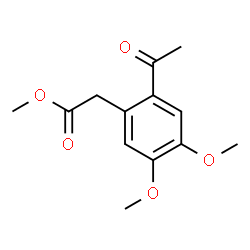 ChemSpider 2D Image | Methyl (2-acetyl-4,5-dimethoxyphenyl)acetate | C13H16O5