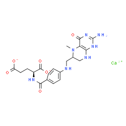ChemSpider 2D Image | CALCIUM MEFOLINATE | C20H23CaN7O6