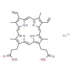 ChemSpider 2D Image | Protoporphyrin Zinc | C34H34N4O4Zn