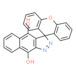 ChemSpider 2D Image | Spiro[benzo[f]indazole-3,9'-xanthene]-4,9-diol | C23H14N2O3