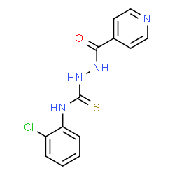 ChemSpider 2D Image | N-(2-Chlorophenyl)-2-isonicotinoylhydrazinecarbothioamide | C13H11ClN4OS