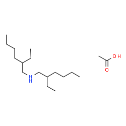 ChemSpider 2D Image | 2-Ethyl-N-(2-ethylhexyl)-1-hexanamine acetate (1:1) | C18H39NO2