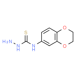 ChemSpider 2D Image | N-(2,3-Dihydro-1,4-benzodioxin-6-yl)hydrazinecarbothioamide | C9H11N3O2S
