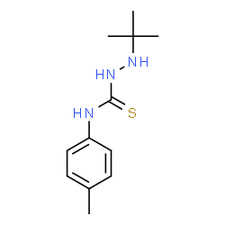 ChemSpider 2D Image | 1-(tert-butylamino)-3-(4-methylphenyl)thiourea | C12H19N3S