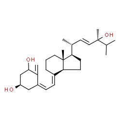 ChemSpider 2D Image | (3R,5Z,7E,22E)-9,10-Secoergosta-5,7,10,22-tetraene-1,3,24-triol | C28H44O3
