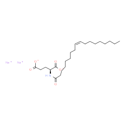 ChemSpider 2D Image | DISODIUM OLEOYL GLUTAMATE | C23H39NNa2O5
