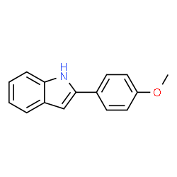 ChemSpider 2D Image | 2-(4-Methoxyphenyl)-1H-indole | C15H13NO